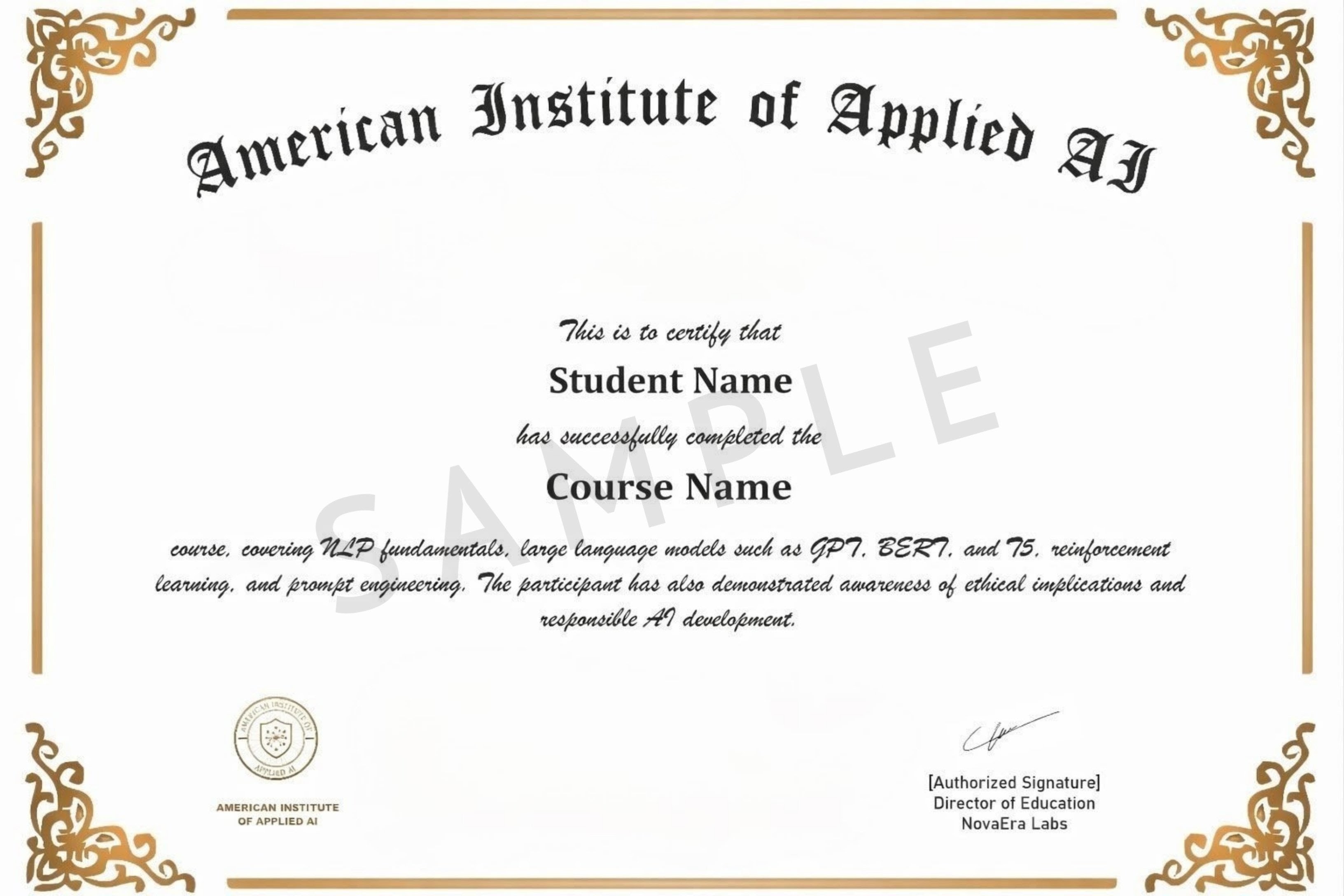 Applied AI Engineering Certificate